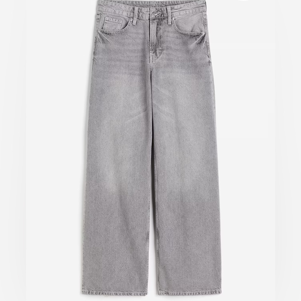 HM baggy denim jeans grey size 2